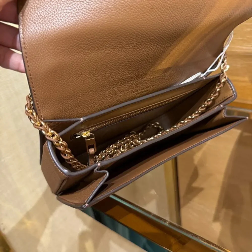 NEW‼️Tory Burch Britten Small Shoulder Bag 171522 $550 Forest Brown